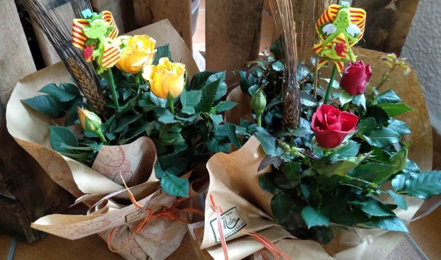 Sant Jordi flors en El Masnou